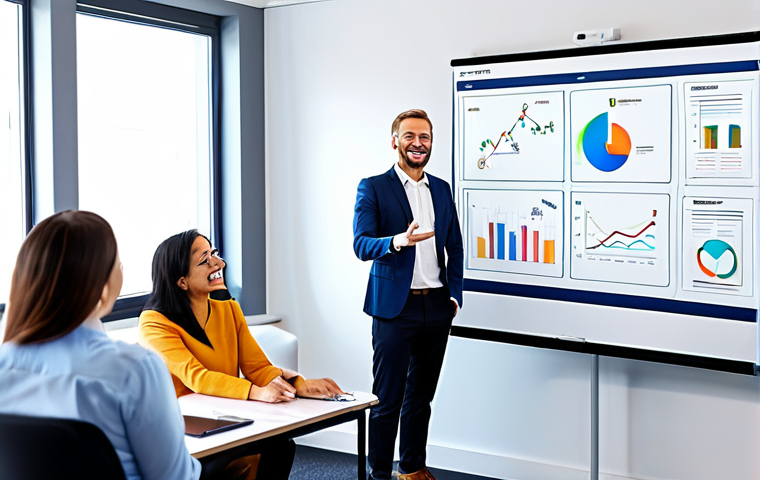 Dynamic Virtual Meeting**
"A diverse group of professionals participating in a vibrant online meeting. One person is presenting, using a virtual whiteboard filled with colorful ideas and diagrams. Everyone is fully clothed in business-casual attire, smiling and engaged. Modern, bright office background, safe for work, appropriate content, perfect anatomy, natural proportions, professional, well-formed hands, proper finger count, natural body proportions, safe for work, fully clothed, modest clothing."
**
