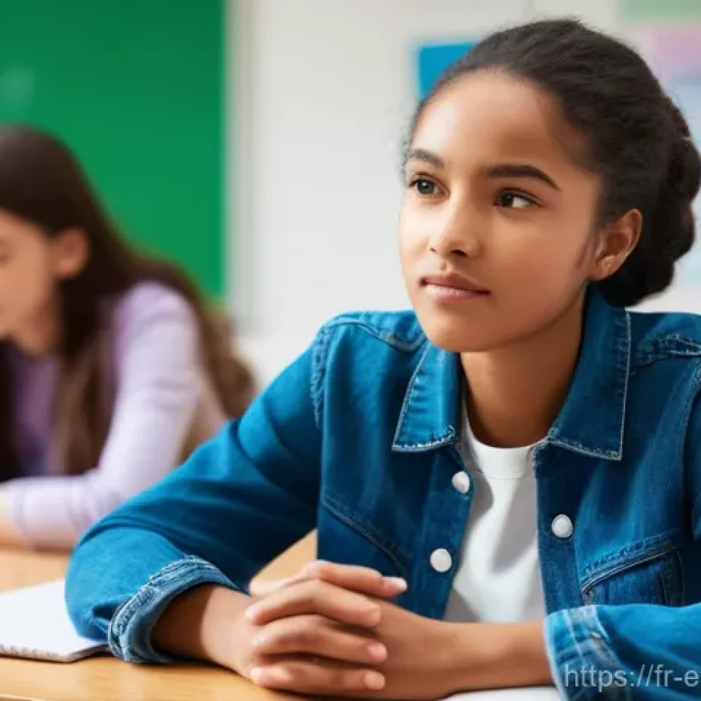 소통을 통한 학습자 성장 지원 방법 - **Prompt:** A diverse group of students (ages 14-17, wearing casual, comfortable clothing appropriat...