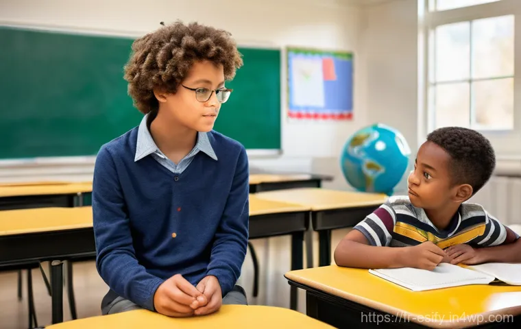 소통 활성화를 위한 교수자의 역할 - **A vibrant, modern classroom transformed into an interactive learning hub.** Students, aged 13-16, ... 소통 활성화를 위한 교수자의 역할 - **A vibrant, modern classroom transformed into an interactive learning hub.** Students, aged 13-16, ...