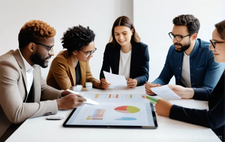 소통의 질이 학습에 미치는 영향 - **Prompt:** A diverse group of people, appearing to be students or young professionals, are gathered... 소통의 질이 학습에 미치는 영향 - **Prompt:** A diverse group of people, appearing to be students or young professionals, are gathered...